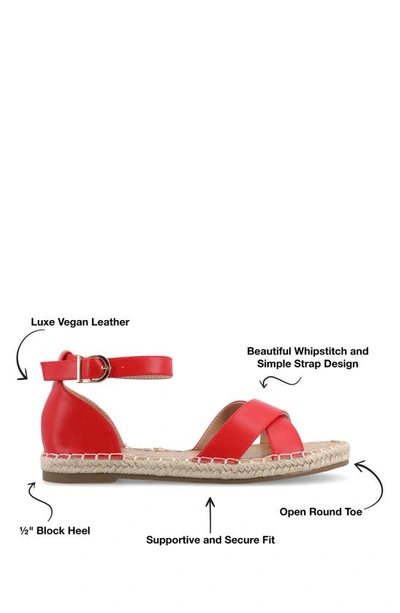 Journee Collection Womens Lyddia Heeled Sandals In Red