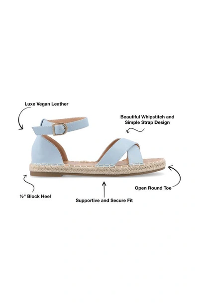 Journee Collection Journee Lyddia Espadrille Sandal In Blue