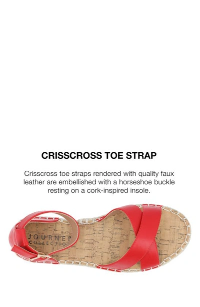 Journee Collection Womens Lyddia Heeled Sandals In Red