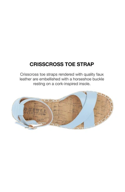 Journee Collection Journee Lyddia Espadrille Sandal In Blue
