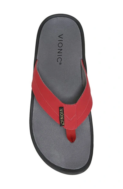 Shop Vionic Wyatt Flip Flop In Red