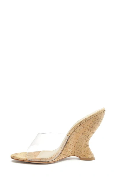 Shop Schutz Aprill Wedge Slide Sandal In Transparent