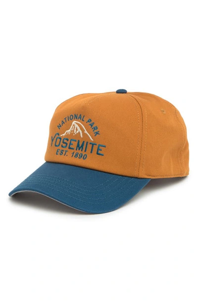 Shop American Needle Yosemite National Park Snapback Cap In Light Hazel/marine Blue
