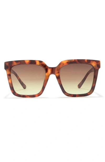 Shop Vince Camuto Oversize Square Sunglasses In Tortoise