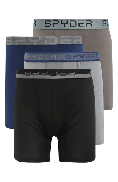Shop Spyder 4-pack Boxer Briefs In Assorted