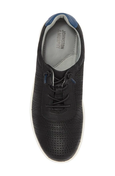 Shop Johnston & Murphy Activate Sneaker In Black Full Grain