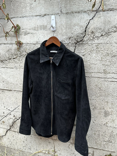 Pre-owned Our Legacy Grail  Suede Zip Up Jacket In Black