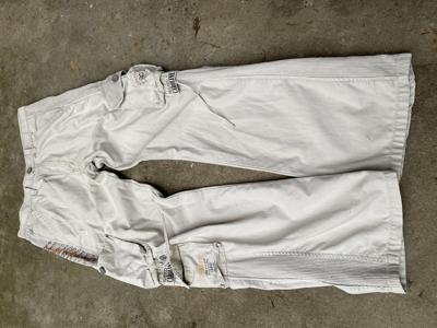 Pre-owned Archival Clothing X Avant Garde Vintage Flared Balenciaga Style Bondage Cargo Pants In Multicolor