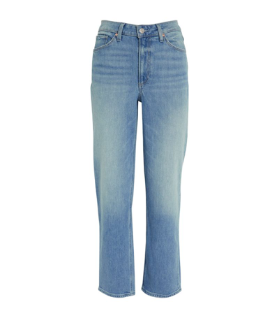 Shop Paige Sarah High-rise Straight Jeans In Blue