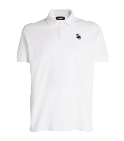 Shop Dsquared2 Cotton Piqué Polo Shirt In Black