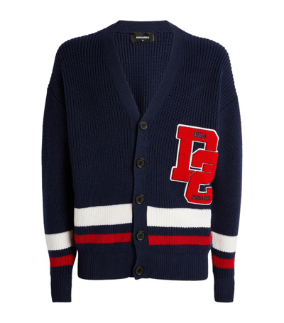 Shop Dsquared2 Wool Tricot Cardigan In Multi