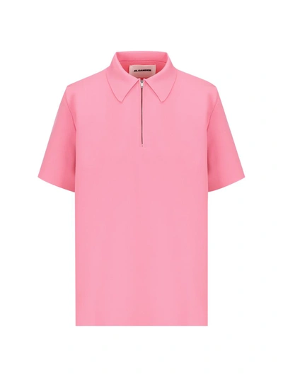 Shop Jil Sander T-shirt And Polo In Electric Pink