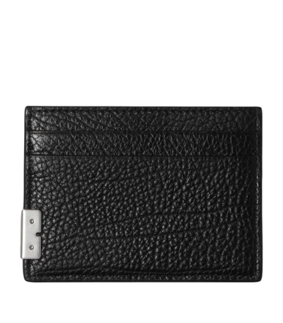 Shop Burberry Leather B Cut Card Holder In Black