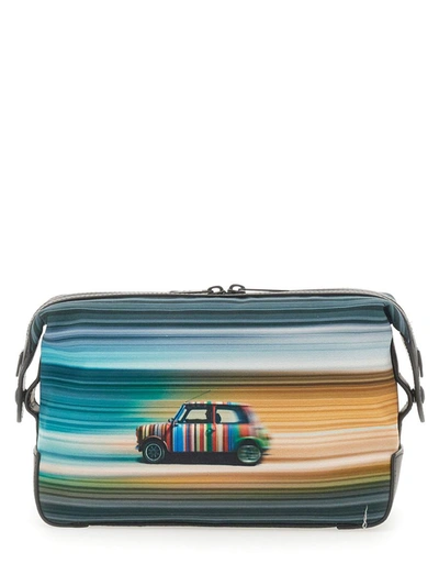 Shop Paul Smith "mini Blur" Travel Clutch Bag In Multicolour