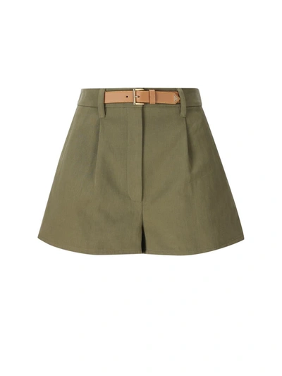 Shop Prada Shorts In Military
