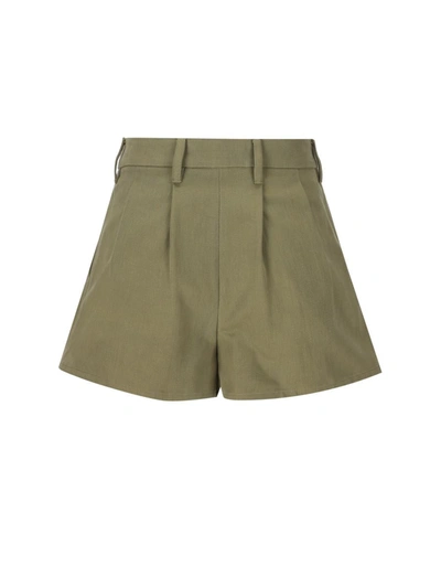 Shop Prada Shorts In Military