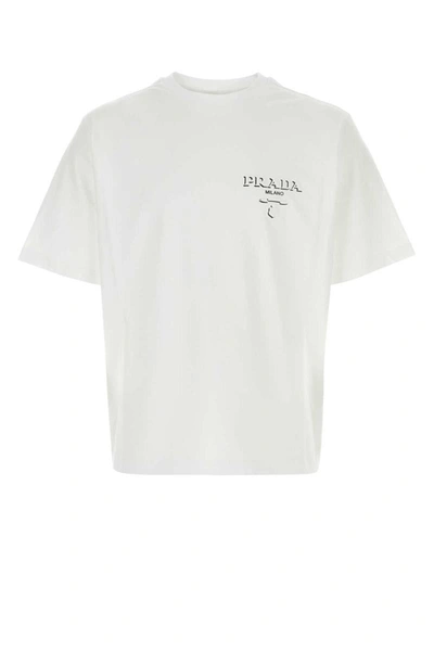Shop Prada T-shirt In White