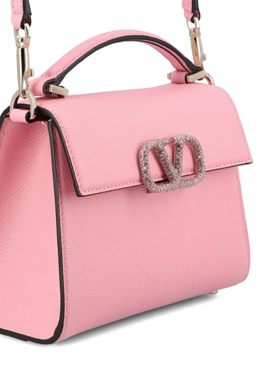 Shop Valentino Garavani Handbags In Bubble/light Rose
