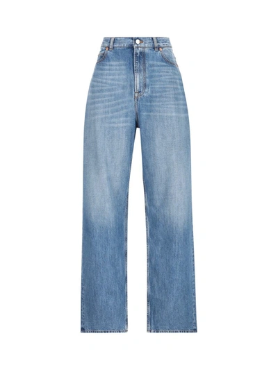 Shop Valentino Garavani Jeans In Light Blue Denim