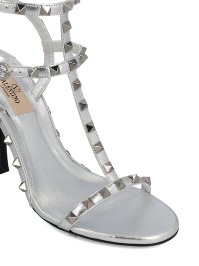 Shop Valentino Garavani Sandals In Silver