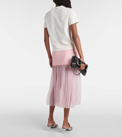 Gucci Cotton T-shirt With Gg Interlocking In Weiss