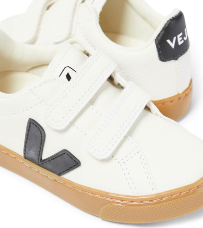 Shop Veja Esplar Leather Sneakers In Multicoloured