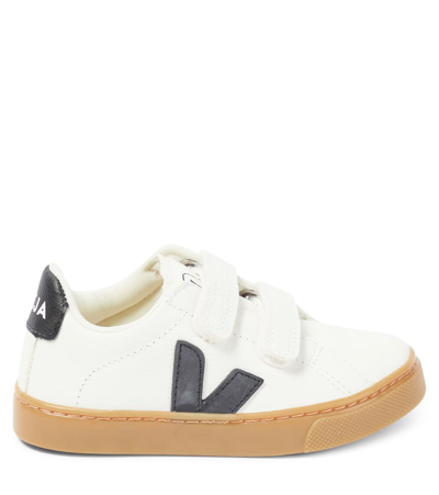 Shop Veja Esplar Leather Sneakers In Multicoloured