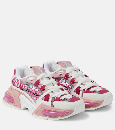 Shop Dolce & Gabbana Airmaster Mesh Sneakers In Multicolor