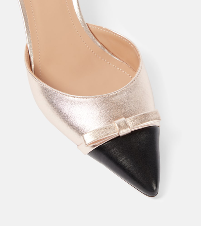 Malone Souliers Slingback-pumps Bernadette Aus Metallic-leder In Multicolor
