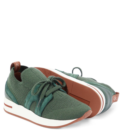 Loro Piana 360 Lp Flexy Walk Mesh Trainers In Green
