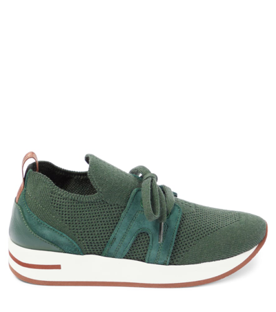 Loro Piana 360 Lp Flexy Walk Mesh Trainers In Green