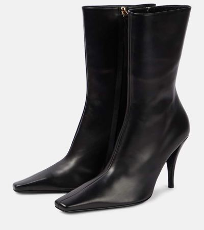 Shop The Row Shrimpton Leather Ankle Boots In Black