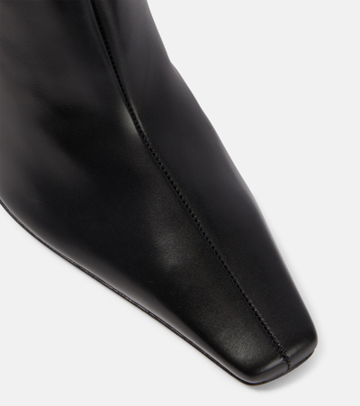 Shop The Row Shrimpton Leather Ankle Boots In Black