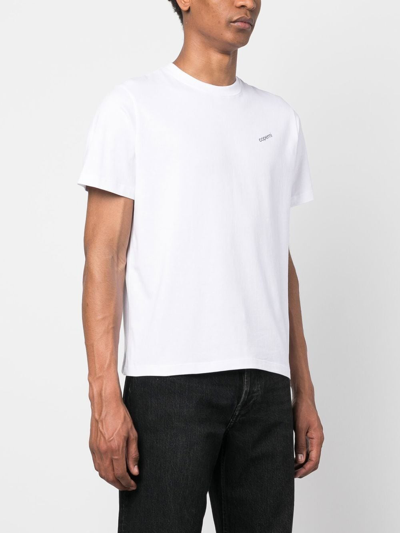 Shop Coperni Logo Cotton T-shirt In White