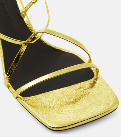 Proenza Schouler Slingback-sandalen 60 Aus Metallic-leder In Gold