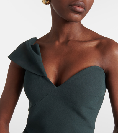 Safiyaa Opal Asymmetric Crêpe Midi Dress In Pink