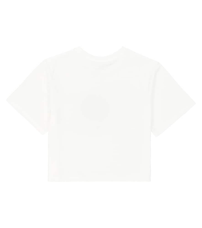Shop Stella Mccartney Printed Cotton T-shirt In White