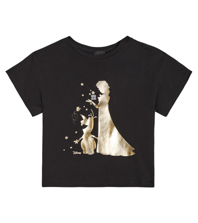 Givenchy X Disney Frozen Printed Cotton T-shirt In Black