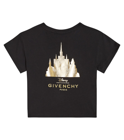 Shop Givenchy X Disney Frozen Printed Cotton T-shirt In Black