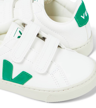 Shop Veja Esplar Leather Sneakers In Multicoloured