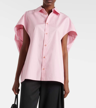 Shop Marni Cotton Poplin Shirt In Pink