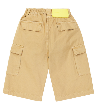 Shop Marc Jacobs Cotton Bermuda Shorts In Beige