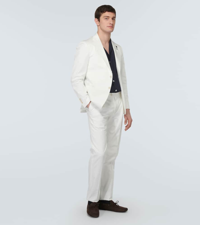 Lardini Linen Shirt In Blue