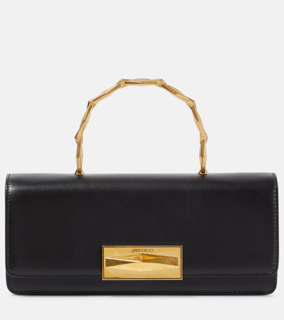 Jimmy Choo Tote Diamond Chain Small Aus Leder In Schwarz