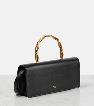 Jimmy Choo Tote Diamond Chain Small Aus Leder In Schwarz