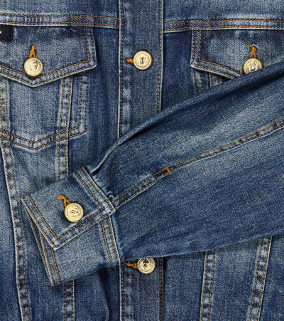 Balmain Denim Jacket In Blue