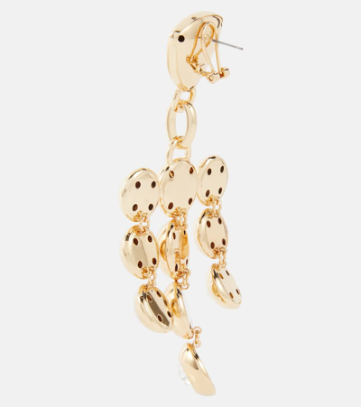 Shop Area Crystal-embellished Drop Earrings In Gold