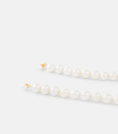 Magda Butrym Pearl Drop Earrings In White