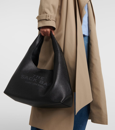 Shop Marc Jacobs The Sack Leather Tote Bag In Schwarz