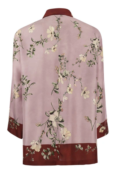 Shop 's Max Mara Fashion - Patterned Silk Shirt In Pink